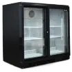 Picture of BLIZZARD Double Sliding Glass Door Bottle Cooler Black BAR2SL