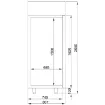 Picture of CombiSteel Stainless Steel Glass Door Freezer 700 Litre