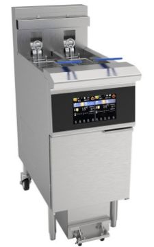 Picture of Chefsrange OFEH213L - Twin Tank 11.5+11.5 Ltr Electric Filtration Fryer & Basket Lift