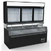 Picture of CombiSteel Wall Mounted Freezer Unit Black 3 Glass Door