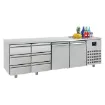 Picture of CombiSteel Counter 700 Refrigerator 2 Doors and 6 Drawers