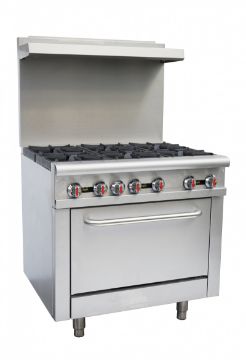 Picture of Chefsrange RGR36 - 6 Burner Range With Backsplash & Shelf