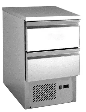 Picture of Chefsrange SS1H2D - Twin Drawer Space Saver Prep Counter