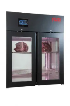 Picture of Klima KMVE - Black Finish See Thru' Counter Top - 700 Ltr Dry Age Meat Maturing Fridge