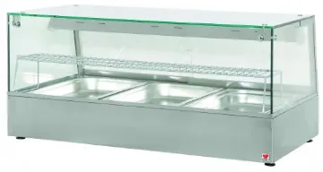 Picture of North HDW3 - 3 X 1/1Gn Convection Heated Display With Humidity & Halogen Heat Lamps