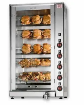 Picture of CB E15P-S5 - 5 Spit - 15 Bird Electric Chicken Rotisserie