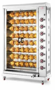 Picture of CB E48P-S8 - 8 Spit - 48 Bird Electric Chicken Rotisserie