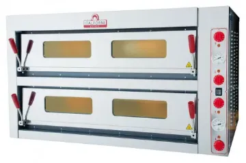 Picture of Italforni TKC2 Twin Deck Electric Pizza Oven - 18 X 13