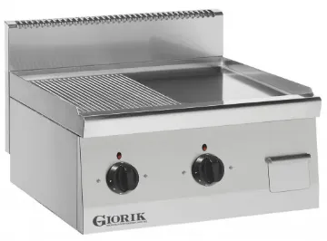 Picture of Giorik Snack 60 LGE6921X Slimline Electric Griddle - 1/2 Ribbed 1/2 Smooth