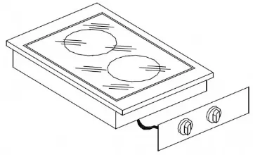 Picture of Giorik LPV6421D Drop In 2 Ring Ceramic Hob
