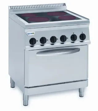 Picture of Tecnoinox PFC70V7 4 Ring Ceram Hob Electric Range With Electric Fan Oven