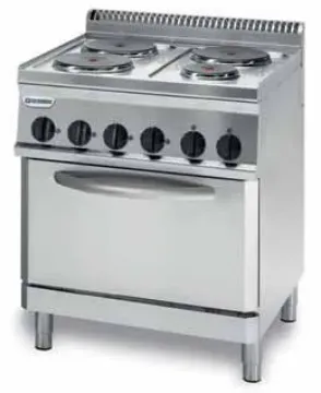 Picture of Tecnoinox PFR70V7 4 Ring Electric Range With Electric Fan Oven