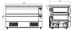 Picture of CombiSteel Refrigerated/Freezer Counter 2 Drawers 6X 1/1GN