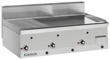 Picture of Giorik Snack 60 LGG6960X Slimline Gas Griddle - 1/3 Ribbed + 2/3 Smooth