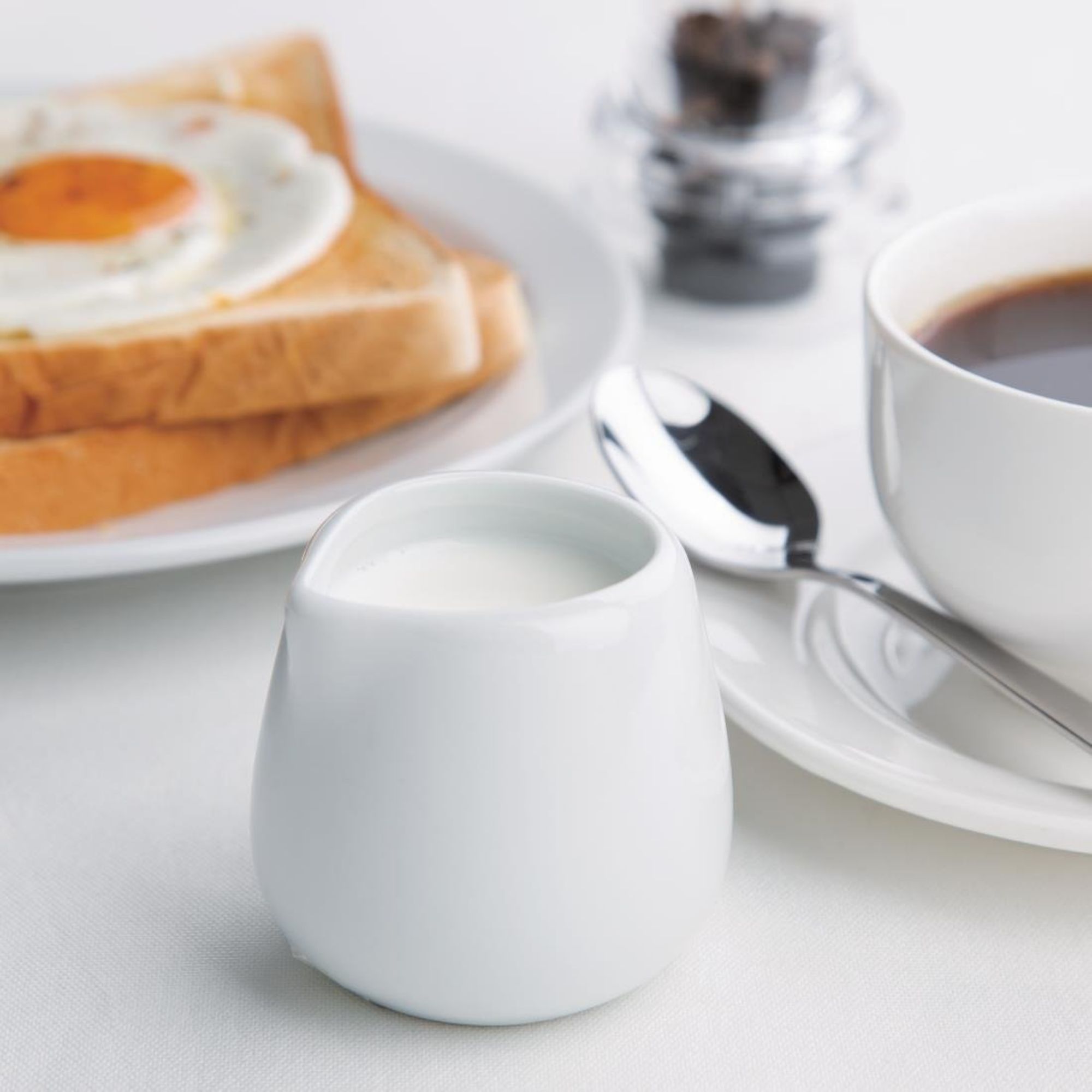 Picture of Olympia Whiteware Compact Jugs 85ml (Pack of 12)