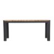 Picture of Bolero Rectangular Steel and Acacia Benches 1000mm (Pack of 2)