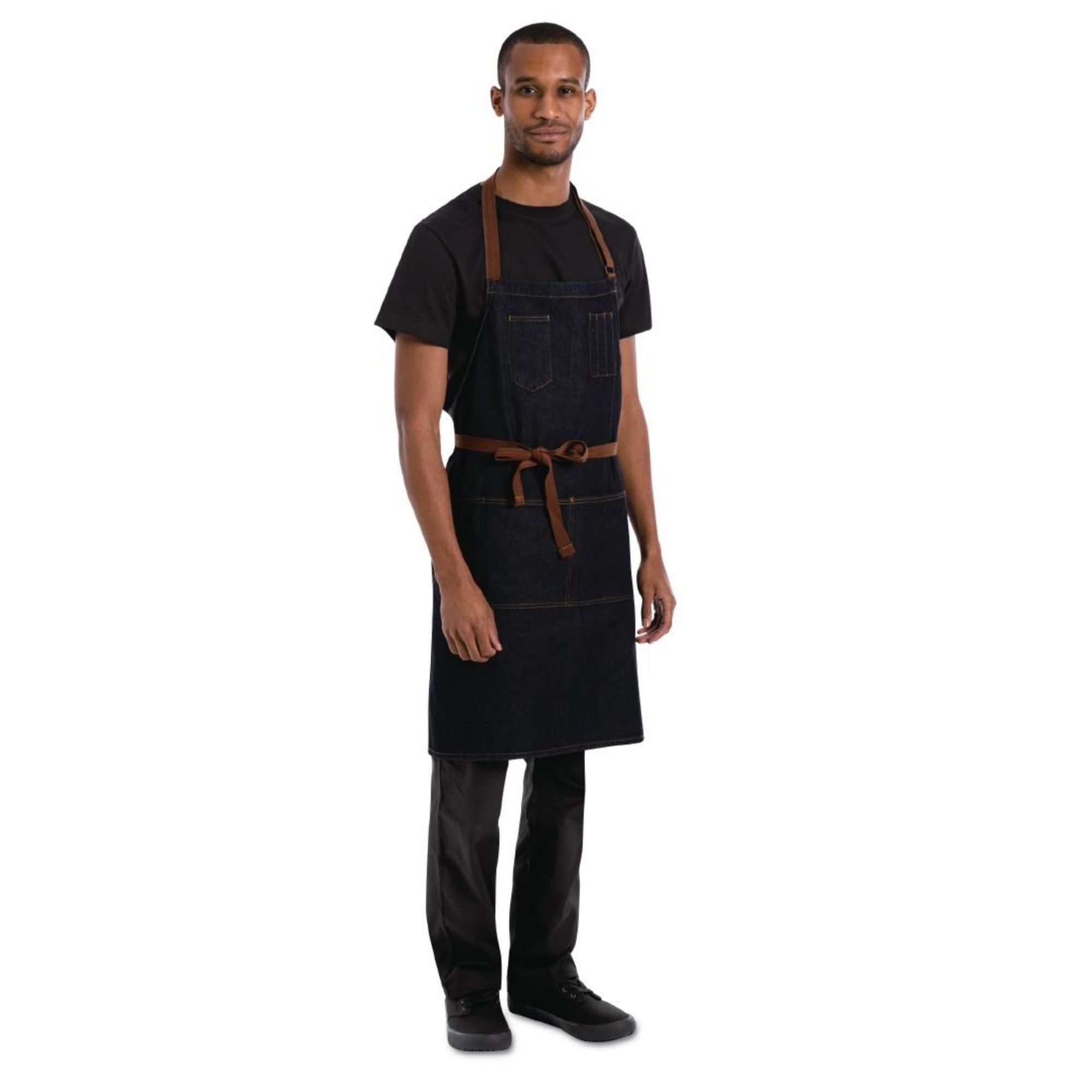 Picture of Chef Works Urban Memphis Bib Apron Indigo