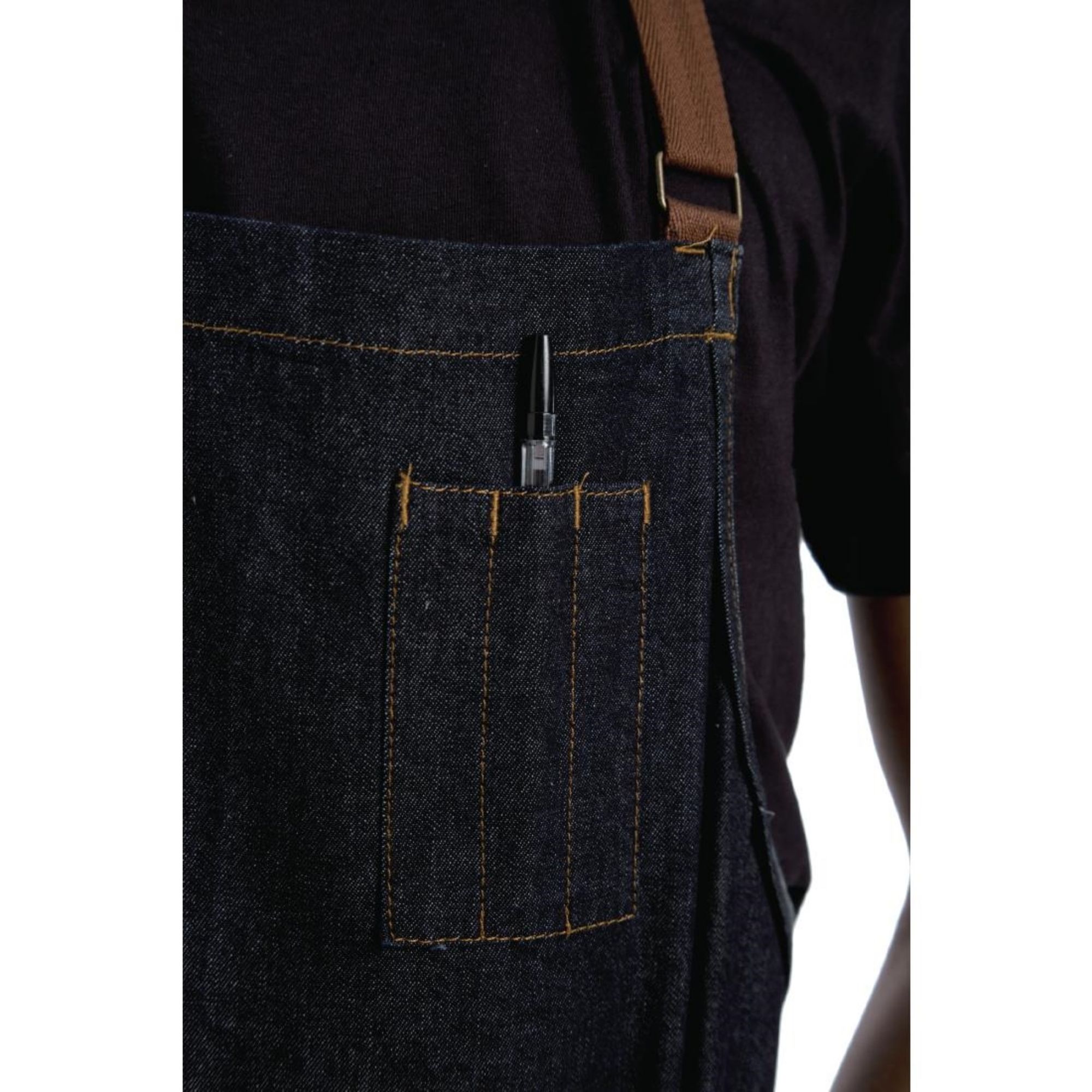 Picture of Chef Works Urban Memphis Bib Apron Indigo
