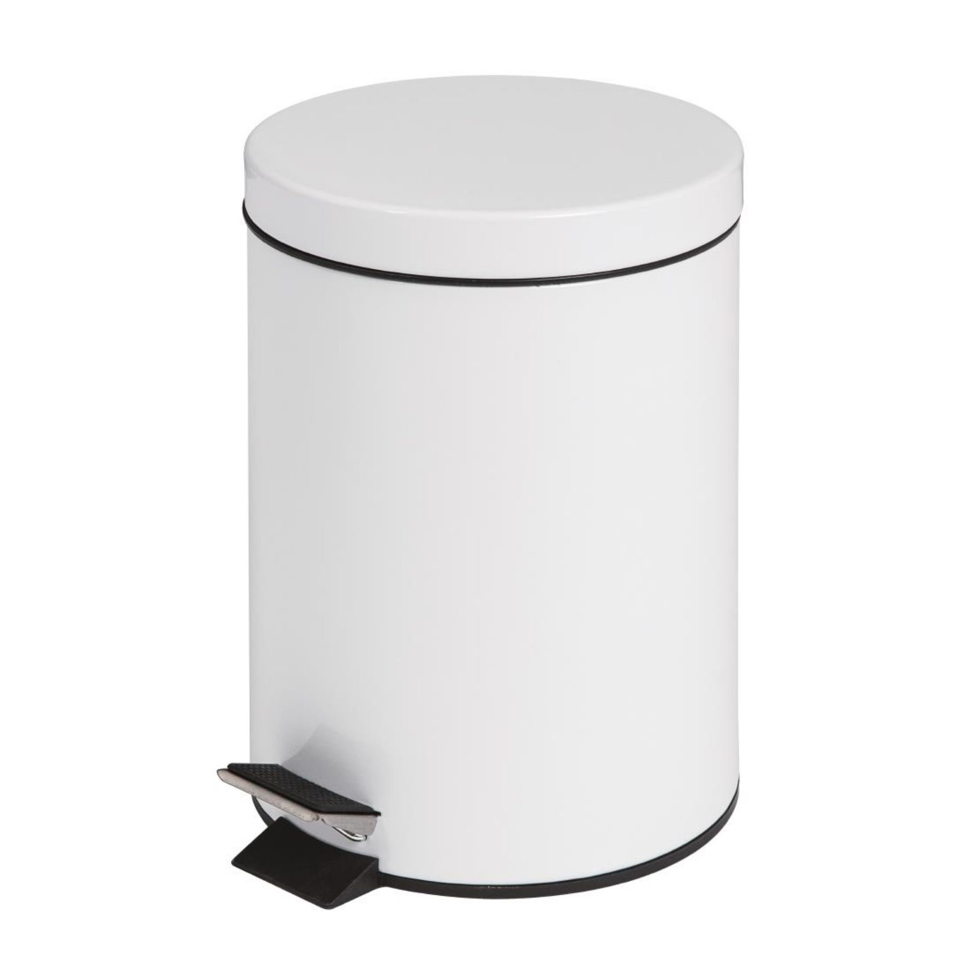 Picture of Bolero Pedal Bin White 5ltr