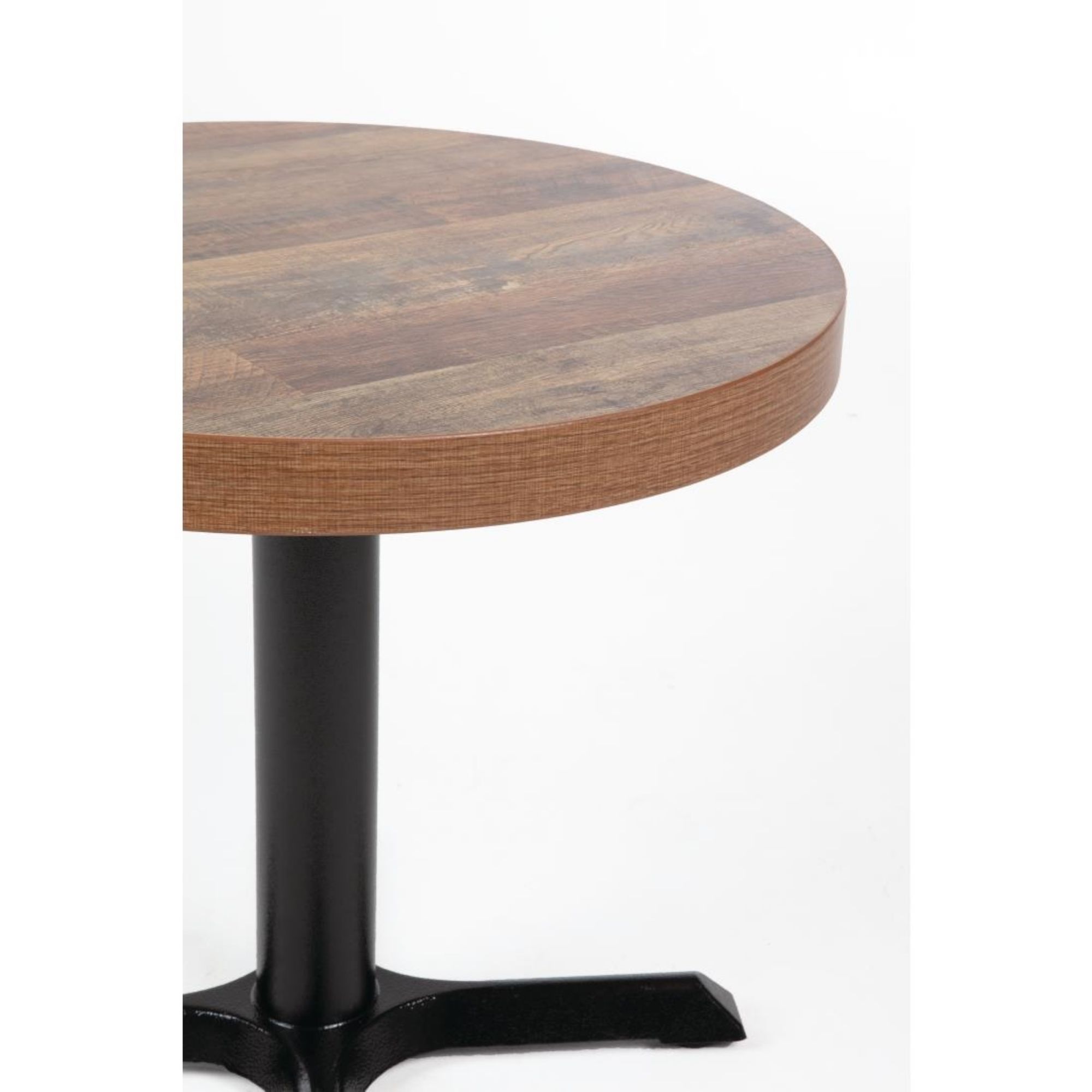 Picture of Bolero Pre-Drilled Round Table Top Urban Dark 600mm