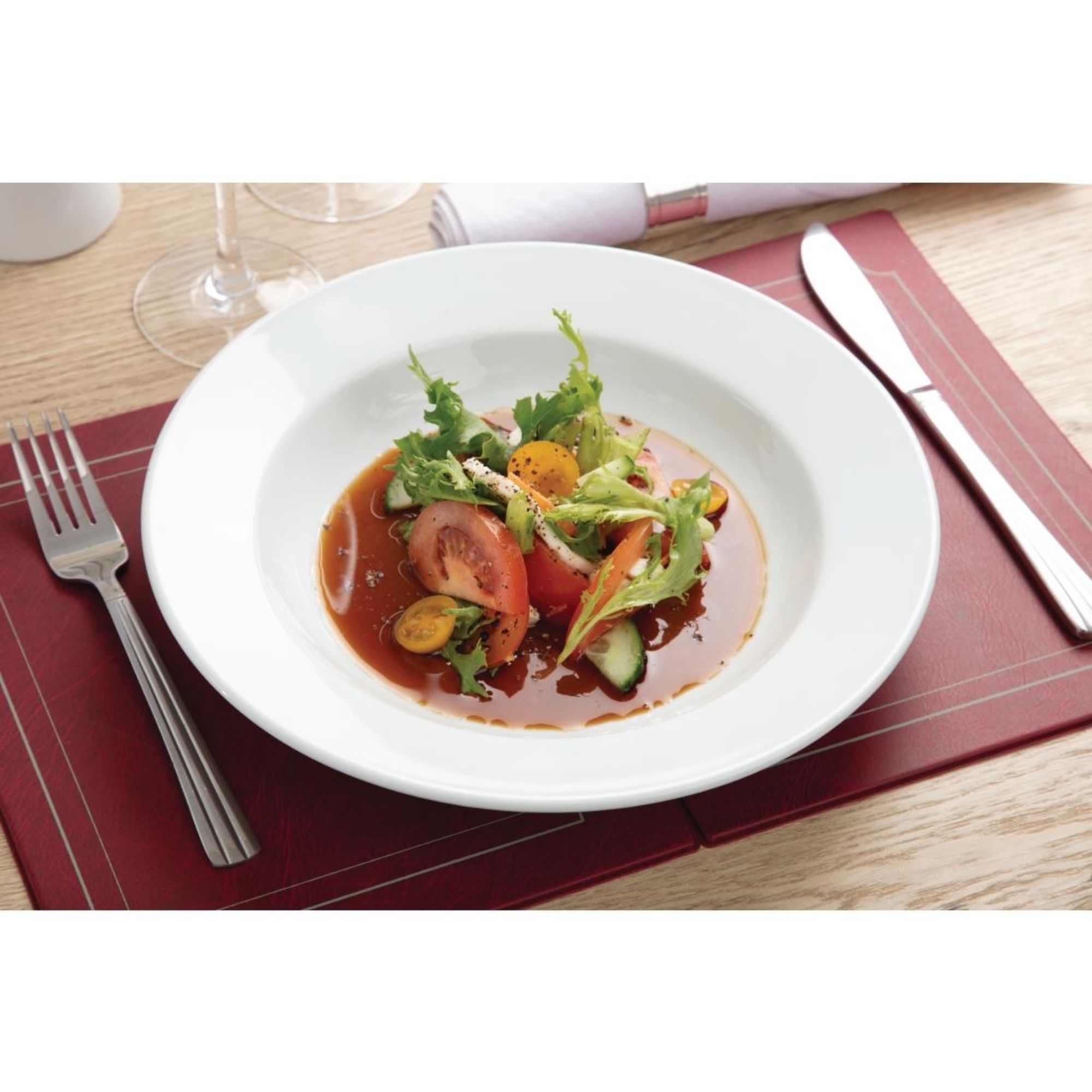 Picture of Olympia Whiteware Deep Plates 270mm 430ml (Pack of 6)