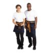 Picture of Southside Waist Apron Denim Blue Tan Ties