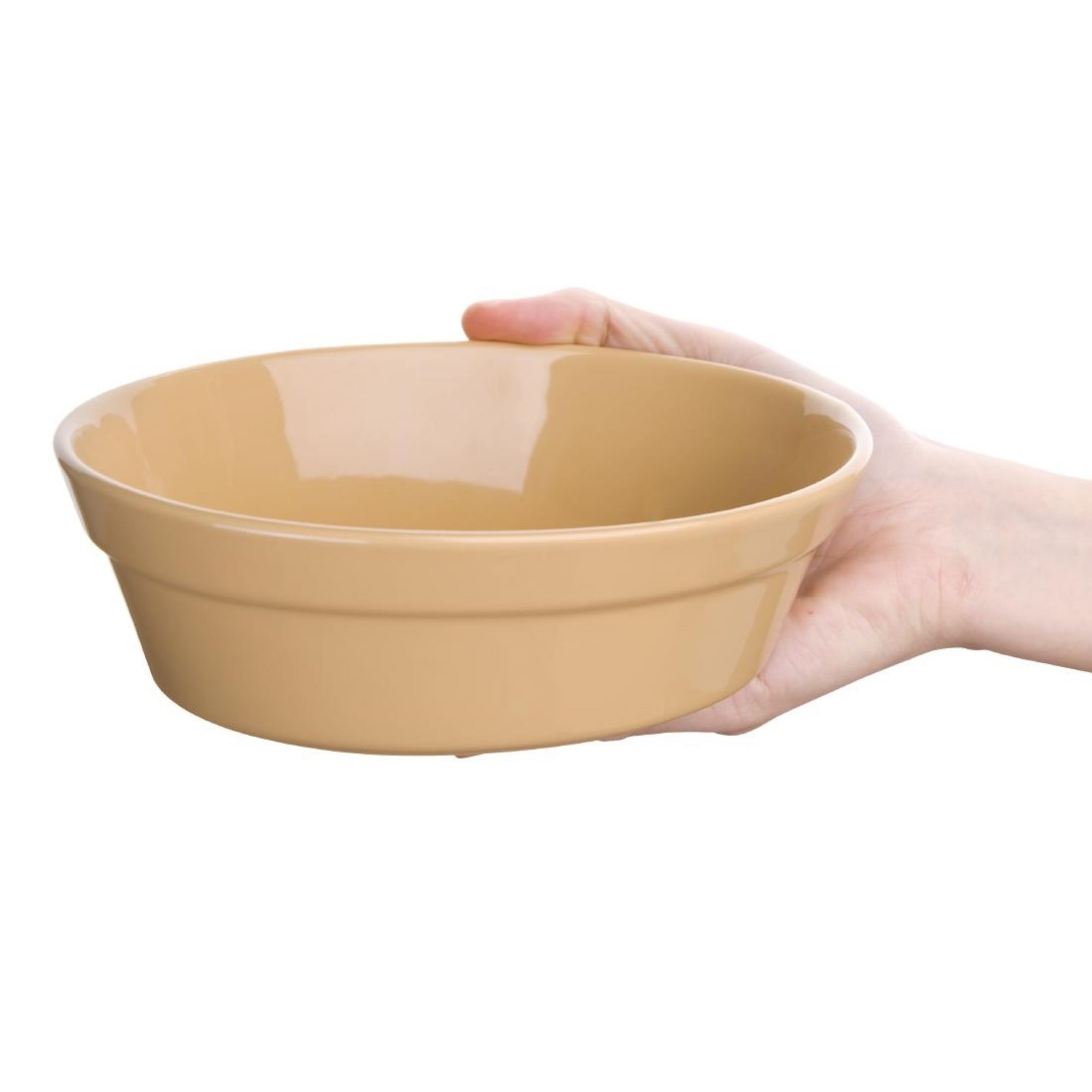 Picture of Olympia Stoneware Oval Pie Bowls 180 x 133mm (Pack of 6)