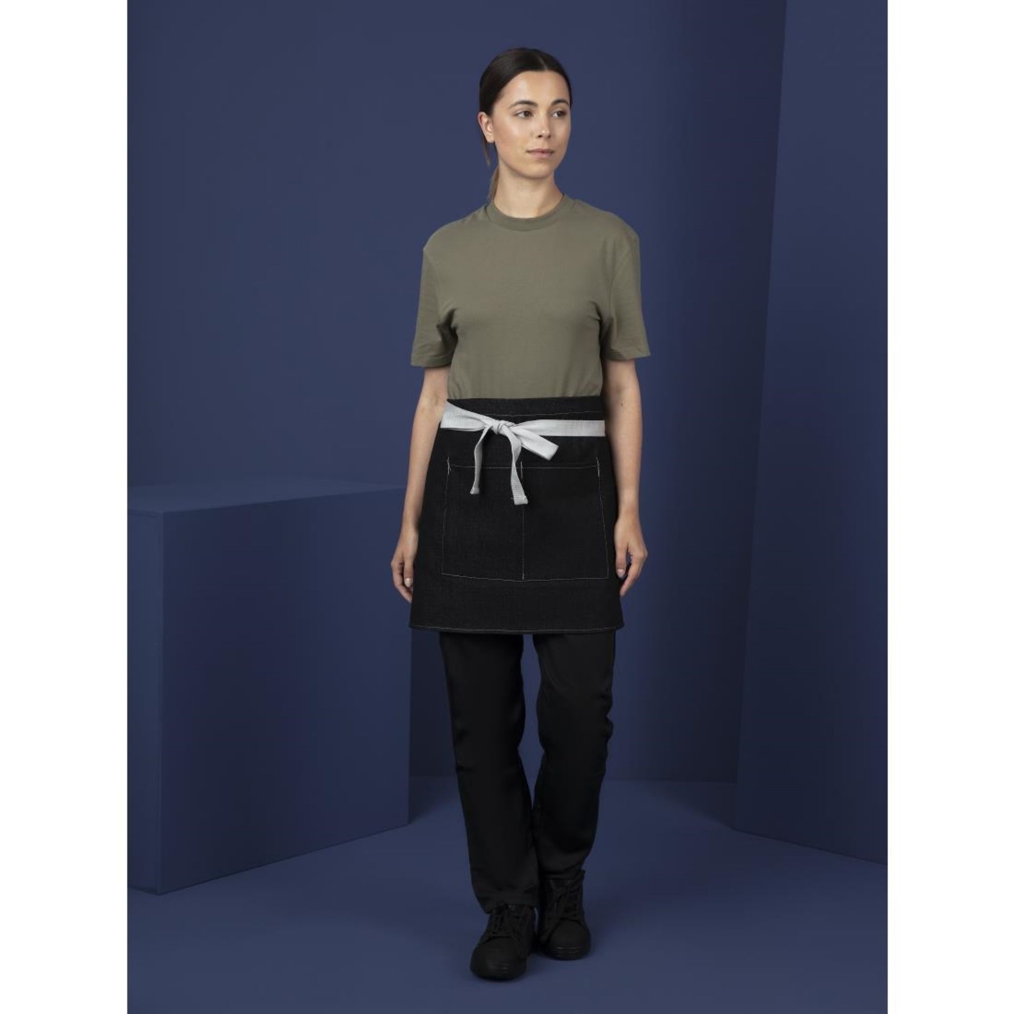 Picture of Southside Waist Apron Denim Black 760mm