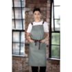 Picture of Southside Linen Blend Bib Apron Forest Green