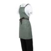 Picture of Southside Linen Blend Bib Apron Forest Green