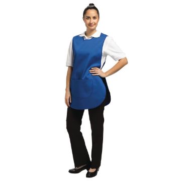 Picture of Whites Tabard With Pocket Royal Blue
