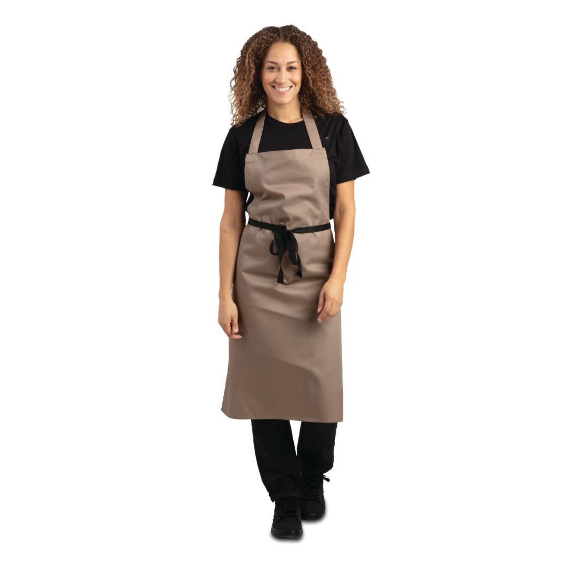 Picture of Whites Polycotton Bib Apron Tan
