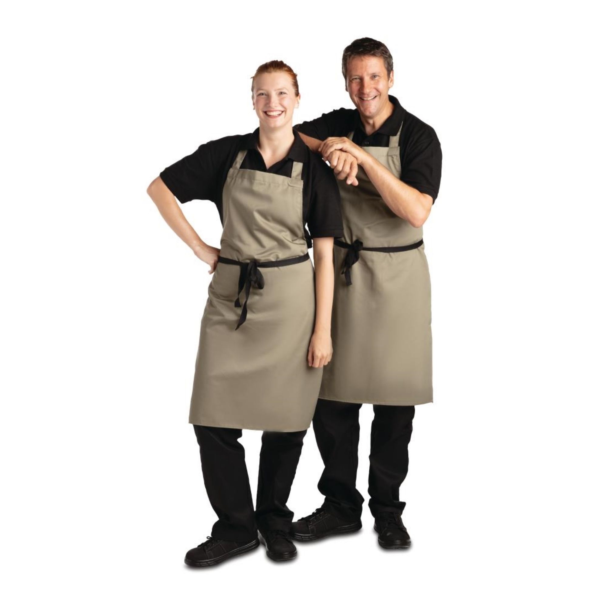 Picture of Whites Polycotton Bib Apron Olive