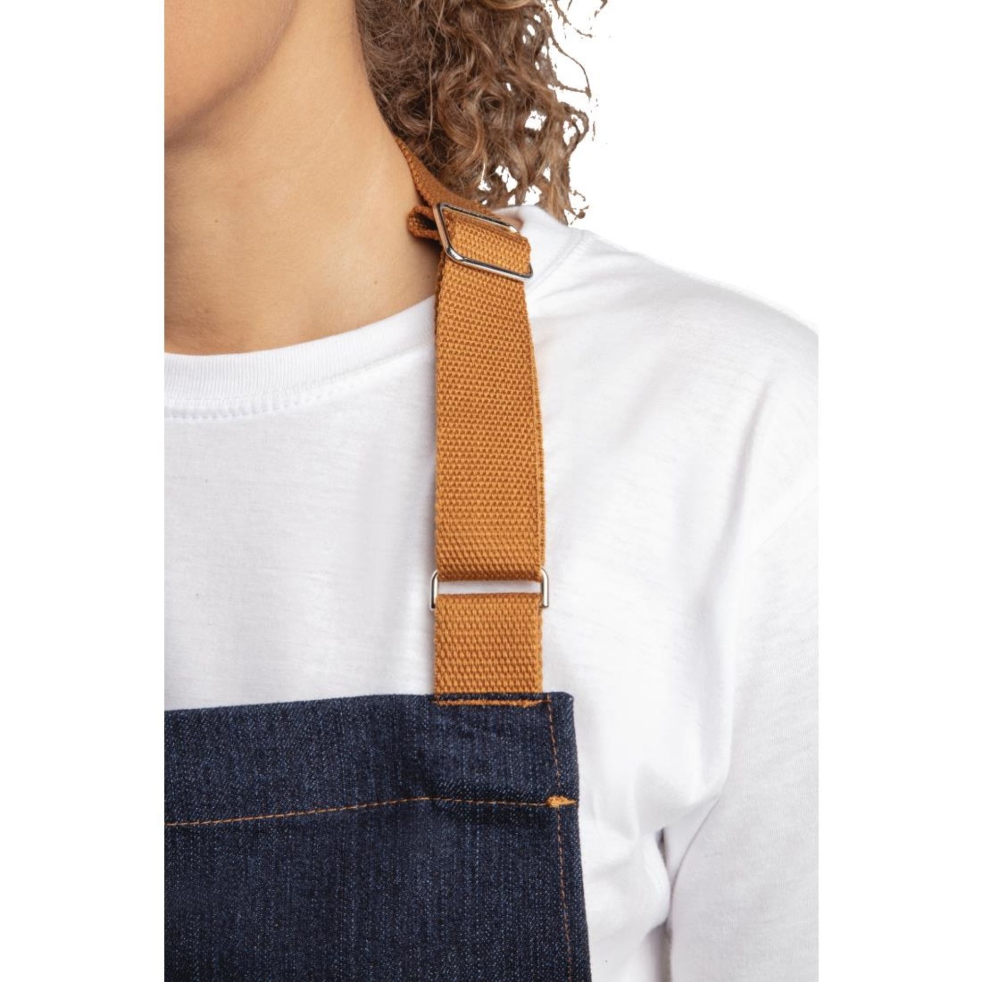 Picture of Southside Bistro Apron Denim-Blue With Tan Ties