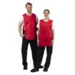 Picture of Whites Tabard With Pocket Red