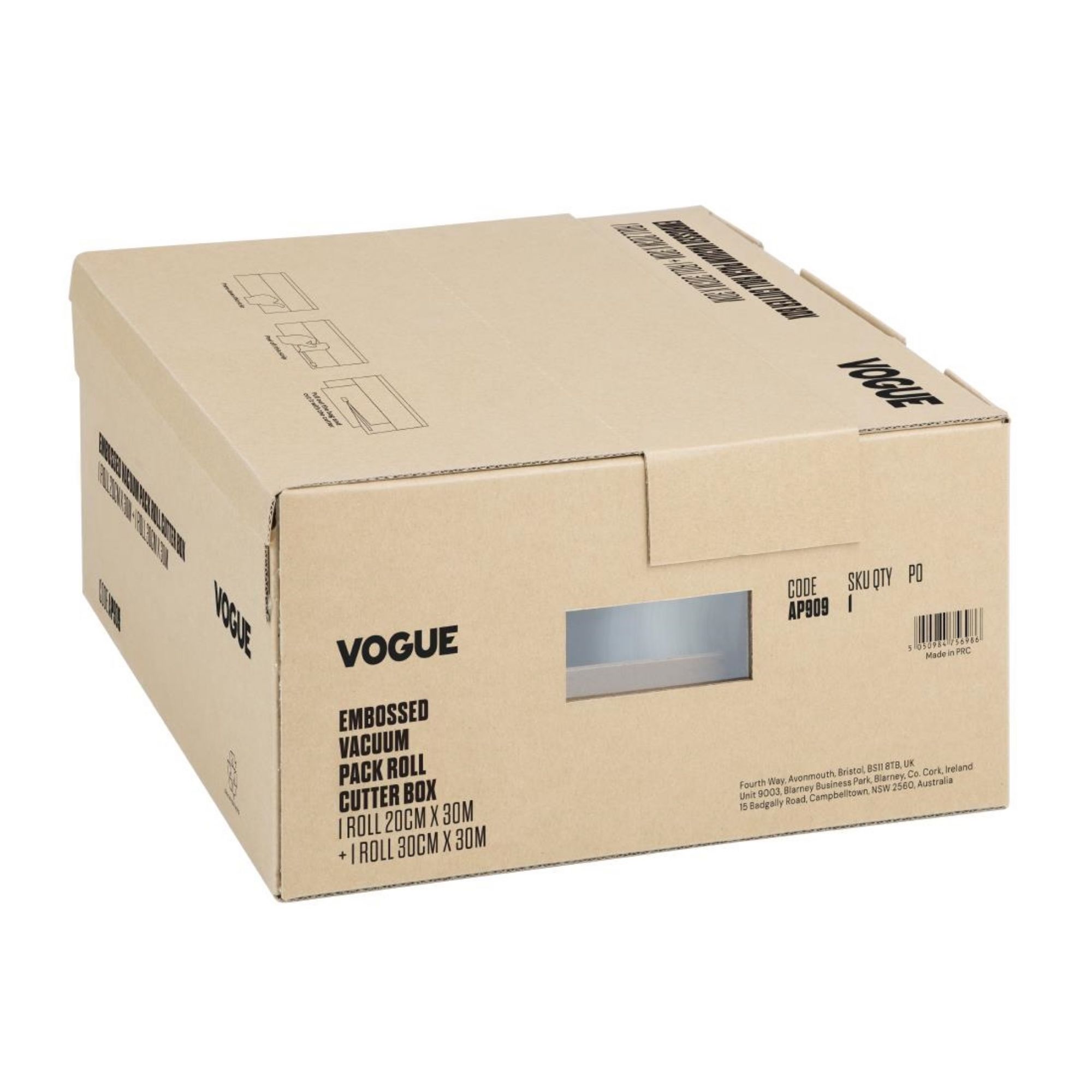 Picture of Vogue Vacuum Pack Roll with Cutter Box (Embossed) 200mm & 300mm Twin Pack