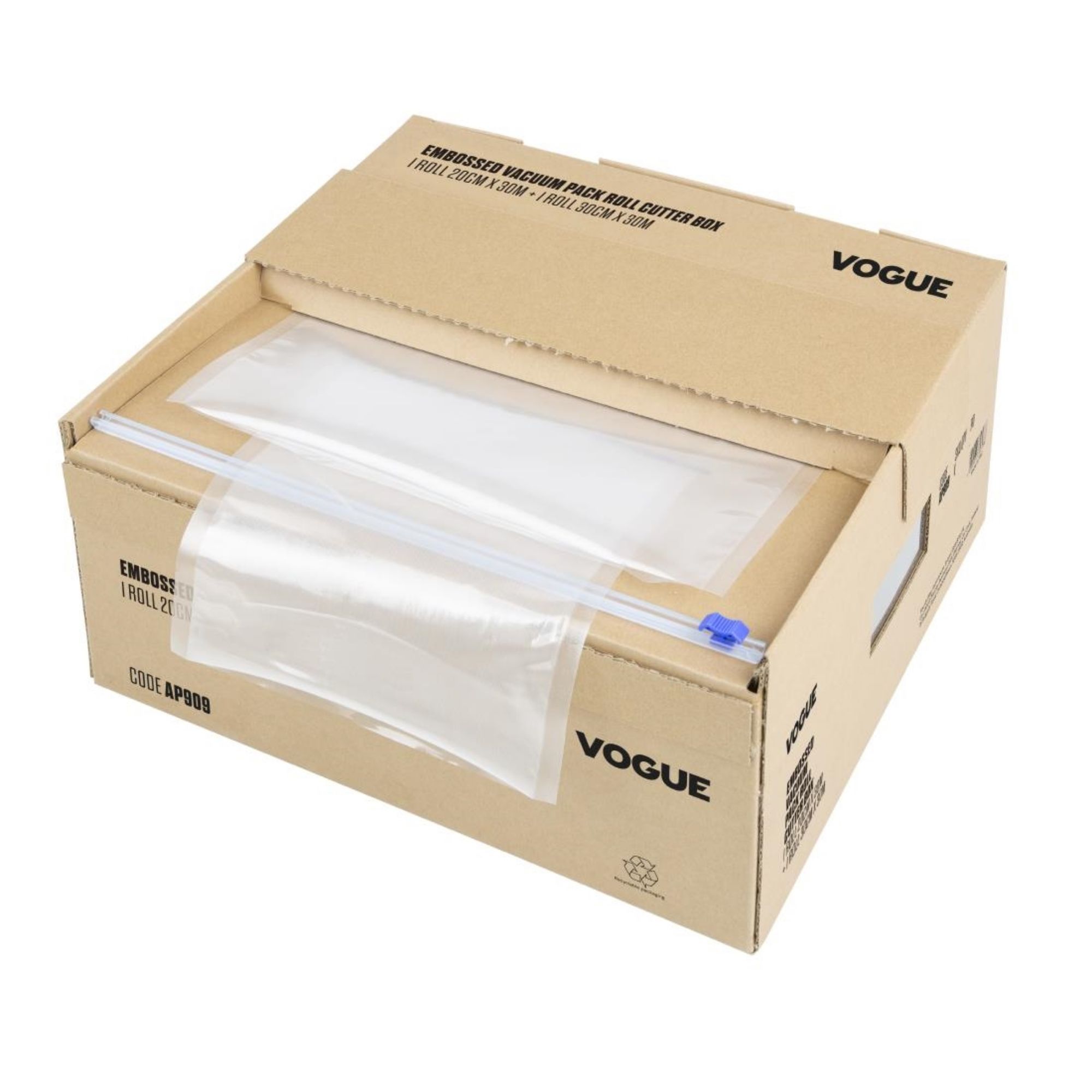 Picture of Vogue Vacuum Pack Roll with Cutter Box (Embossed) 200mm & 300mm Twin Pack