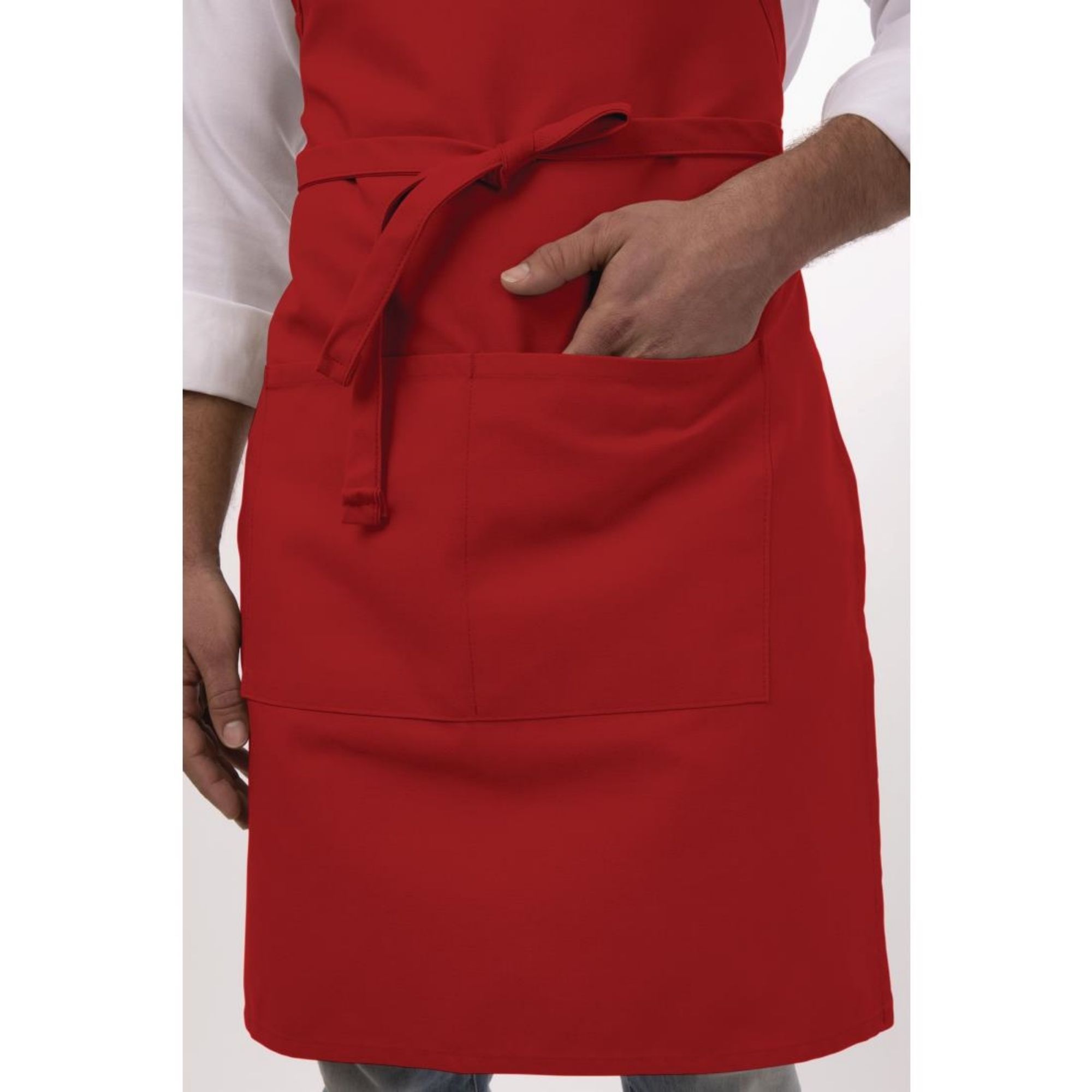 Picture of Chef Works Bib Apron Red