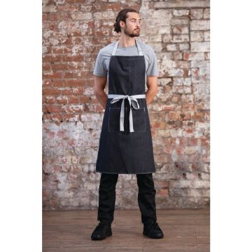 Picture of Southside Bib Apron Denim Black