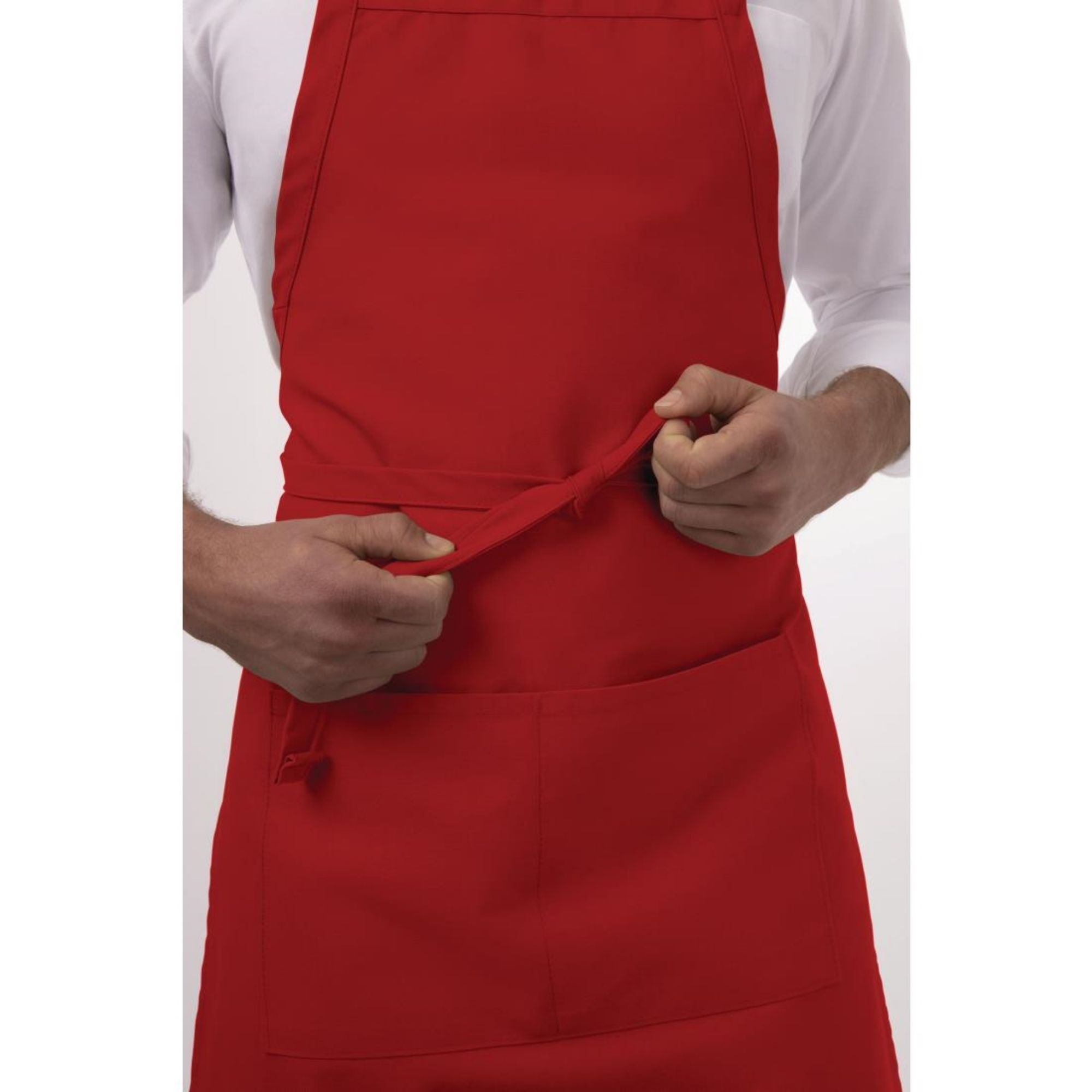 Picture of Chef Works Bib Apron Red