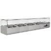 Picture of BLIZZARD 2m Glass Canopy 1/4 Gastronorm Prep Top TOP2000-14CR