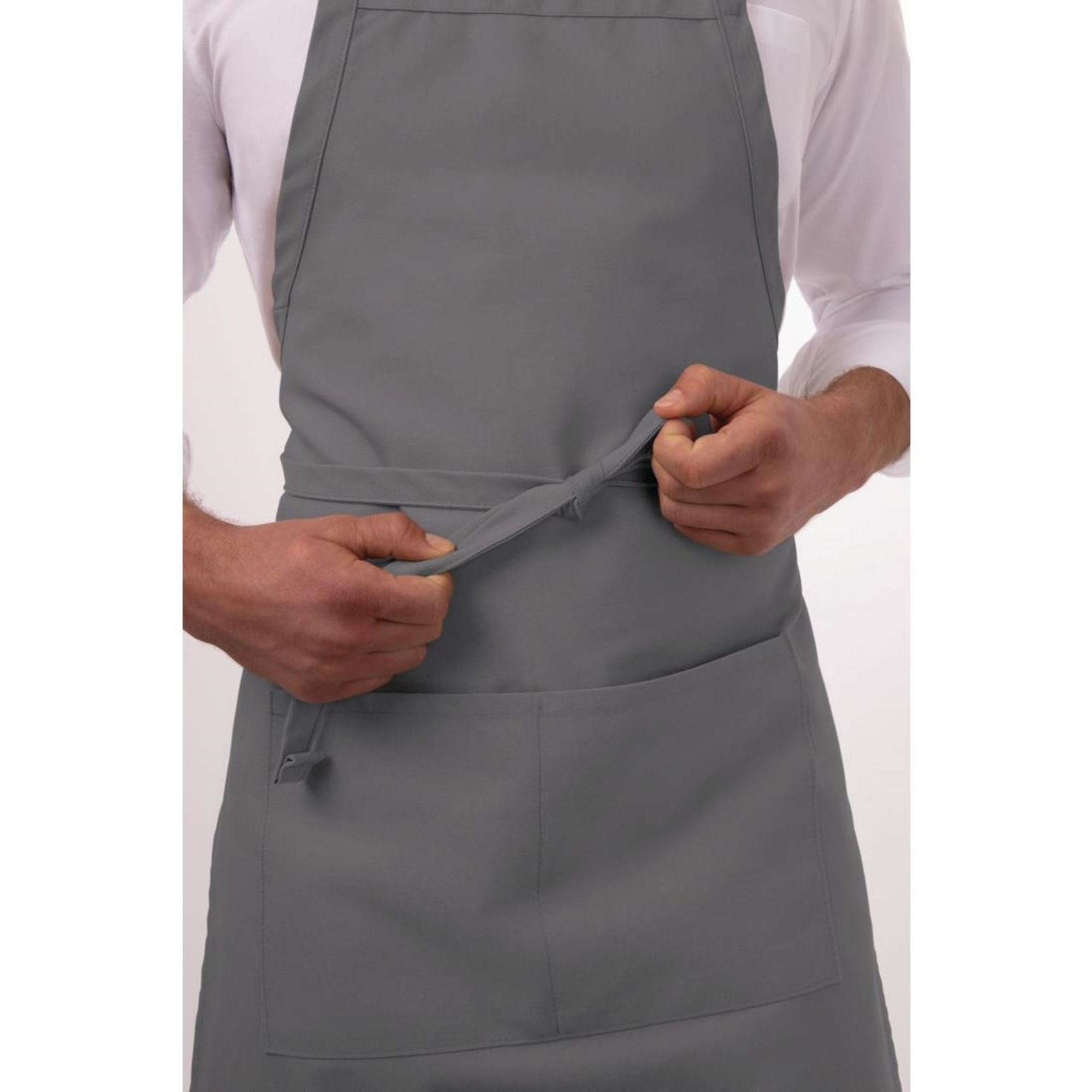 Picture of Chef Works Bib Apron Grey