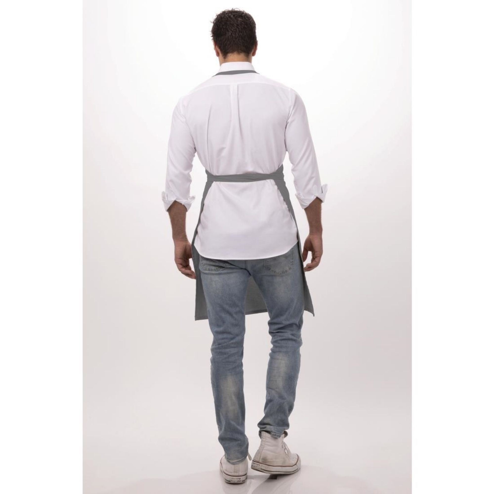 Picture of Chef Works Bib Apron Grey