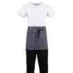 Picture of Whites Short Bistro Apron Charcoal