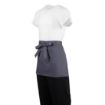 Picture of Whites Short Bistro Apron Charcoal