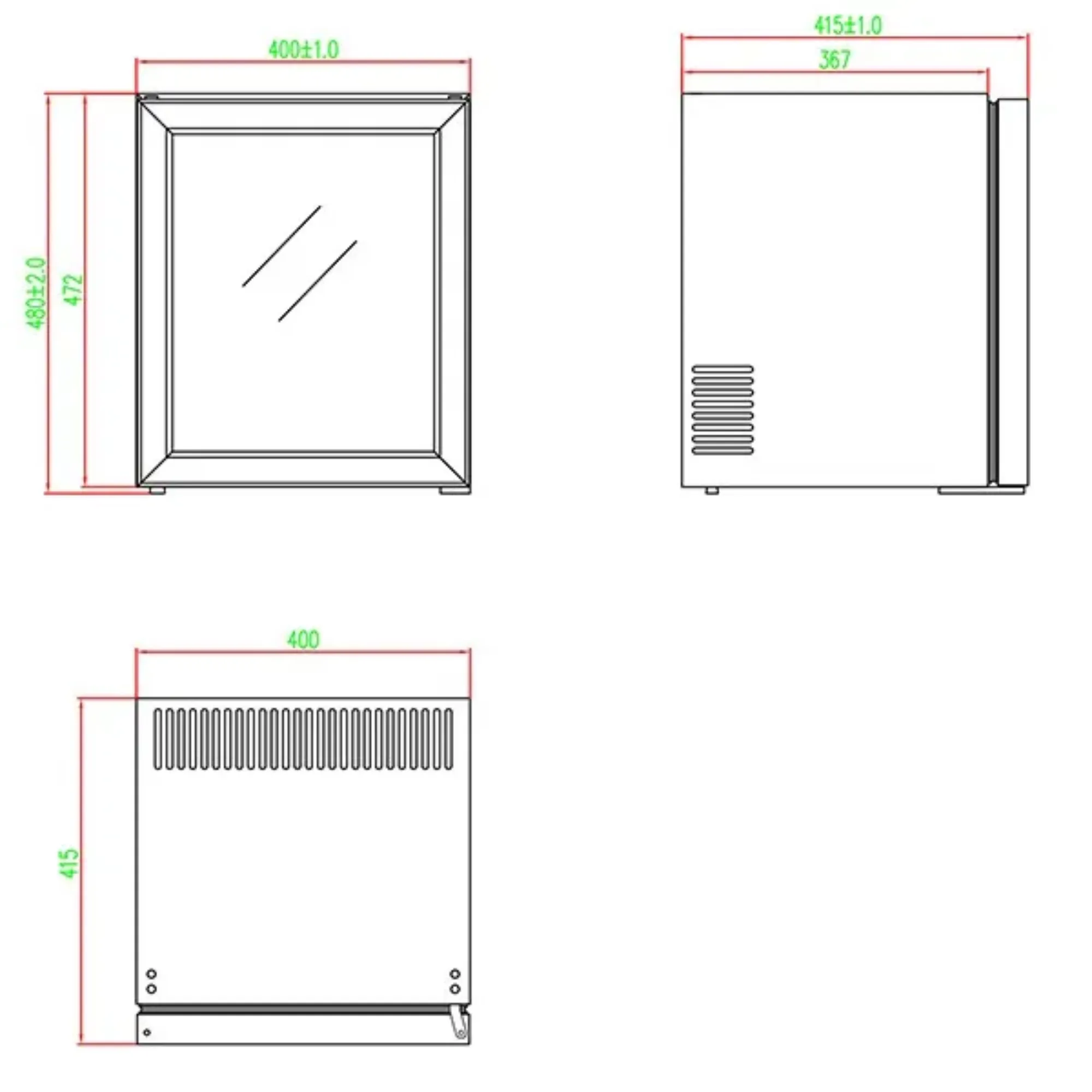 Picture of BLIZZARD 30L Single Glass Door Mini Bar BMB30G