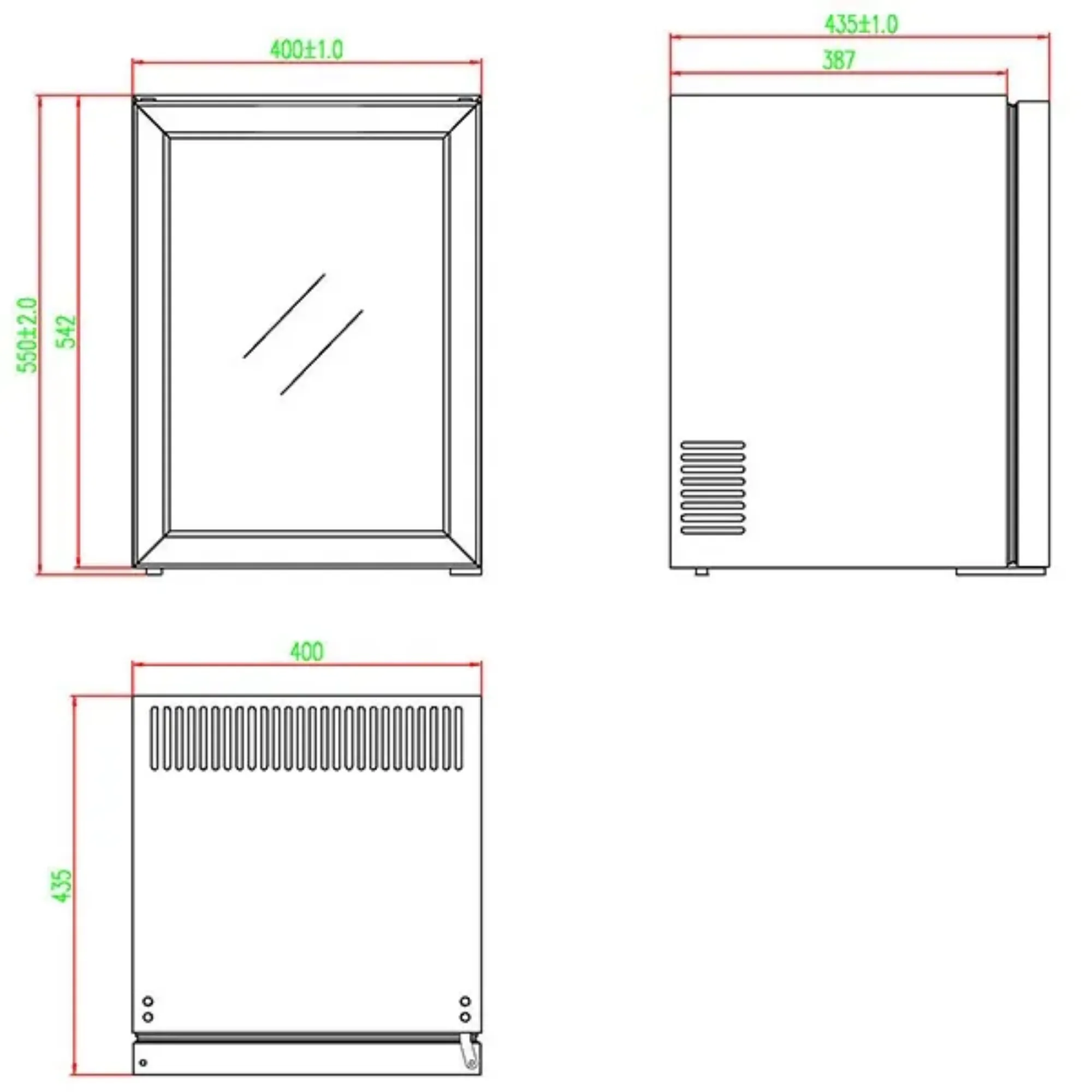 Picture of BLIZZARD 40L Single Glass Door Mini Bar BMB40G