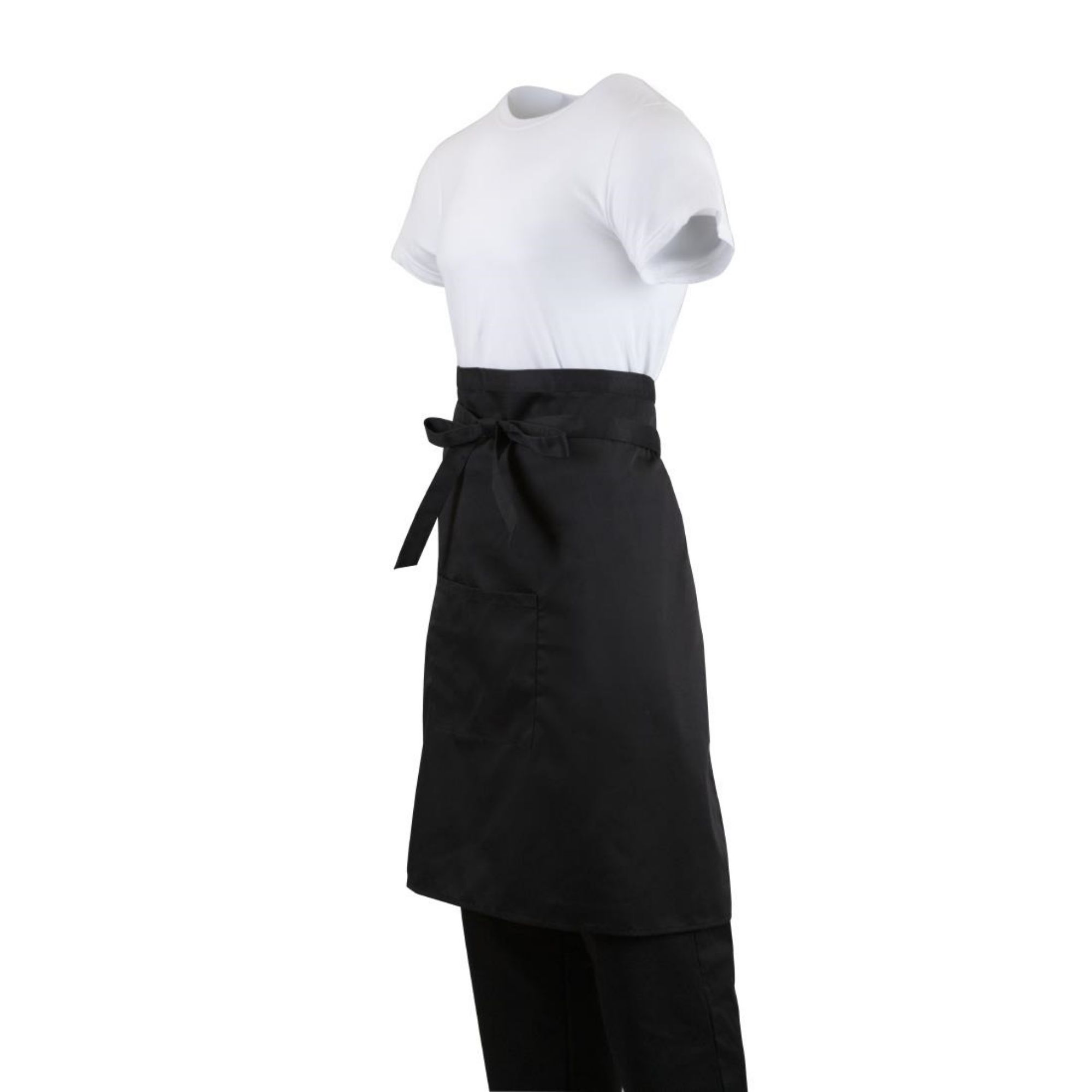 Picture of Regular Bistro Apron Black With Pocket