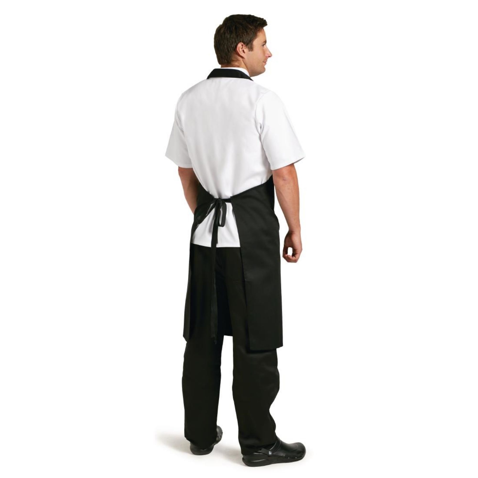 Picture of Whites Polycotton Bib Apron Black XL