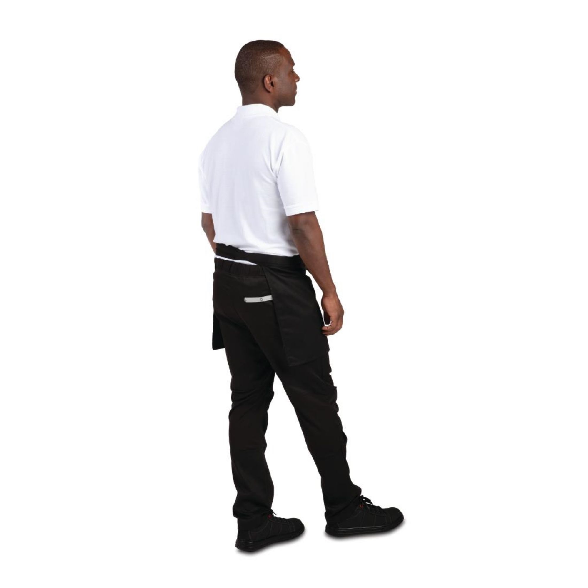 Picture of Whites Short Bistro Apron Black